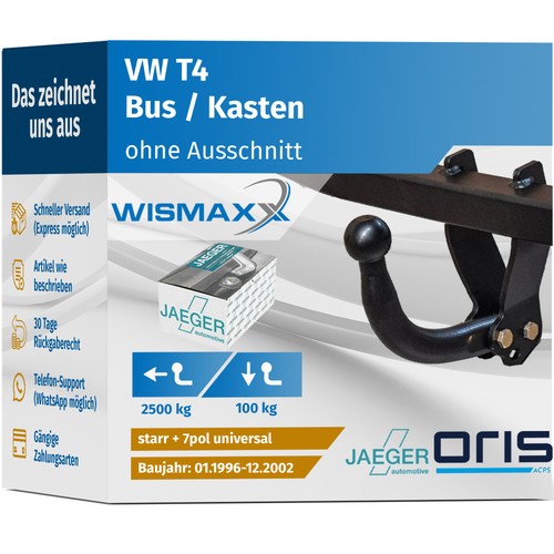 Anhängerkupplung für t4 - anhÄngerkupplung,